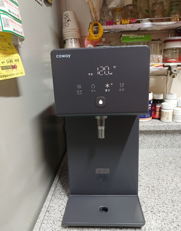 코웨이 아이콘2 V2 냉온정수기 설치 사진